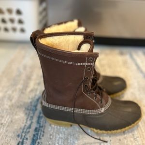 Men's Bean Boots, 10" Shearling-Lined